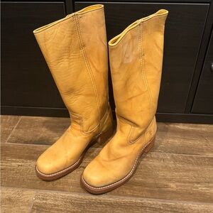 Like New Vintage Frye 14L Campus Boots 77050 Banana Sz 8 Made in USA